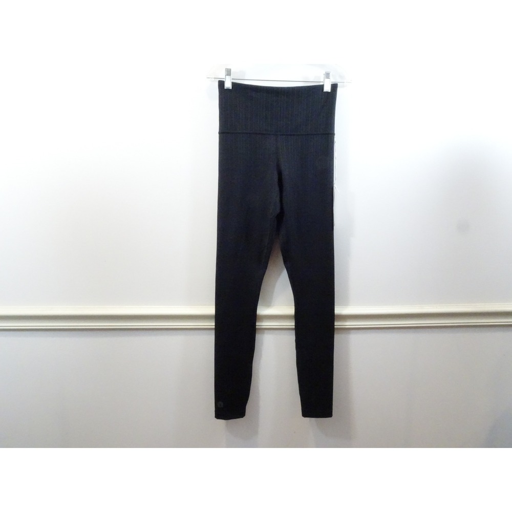 Smartwool Active Rib Leggings Black High Waisted Merino Wool SW002419002 Size S